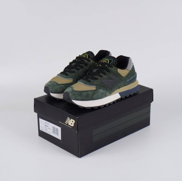 New Balance 574 Legacy x Stone Island Dark Green - Gambar 2