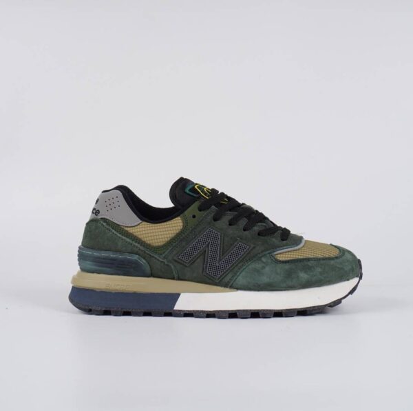 New Balance 574 Legacy x Stone Island Dark Green - Gambar 4