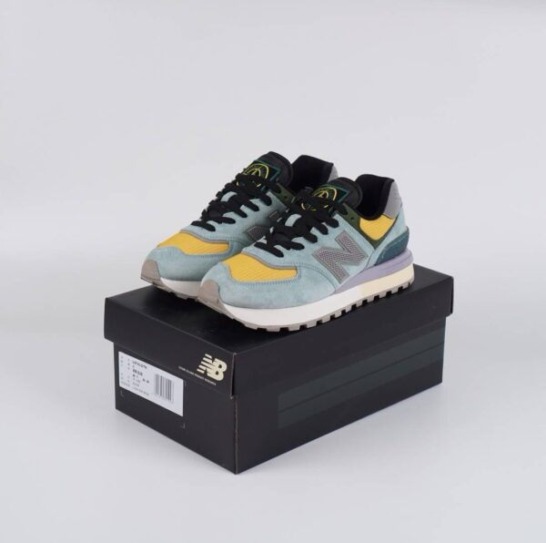 New Balance 574 Legacy Stone Island Light Green - Gambar 2
