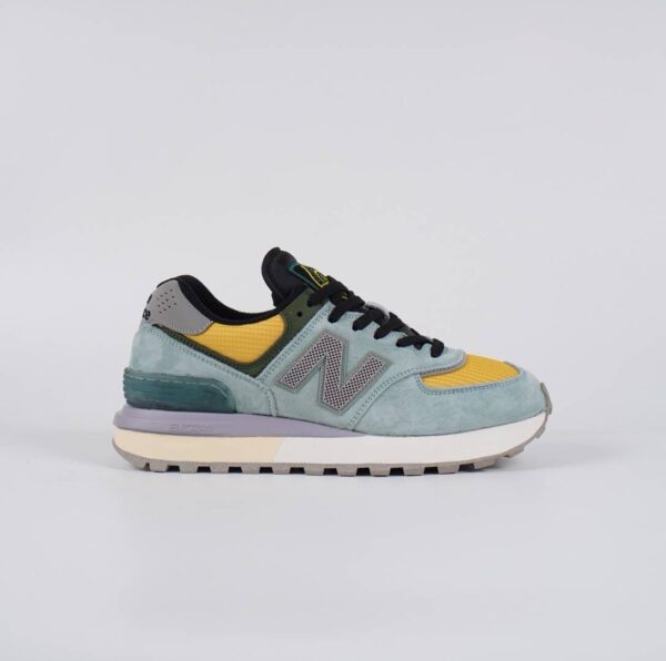 New Balance 574 Legacy Stone Island Light Green - Gambar 4