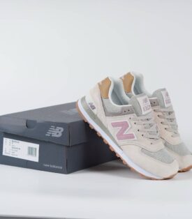 New Balance 574 beige pink